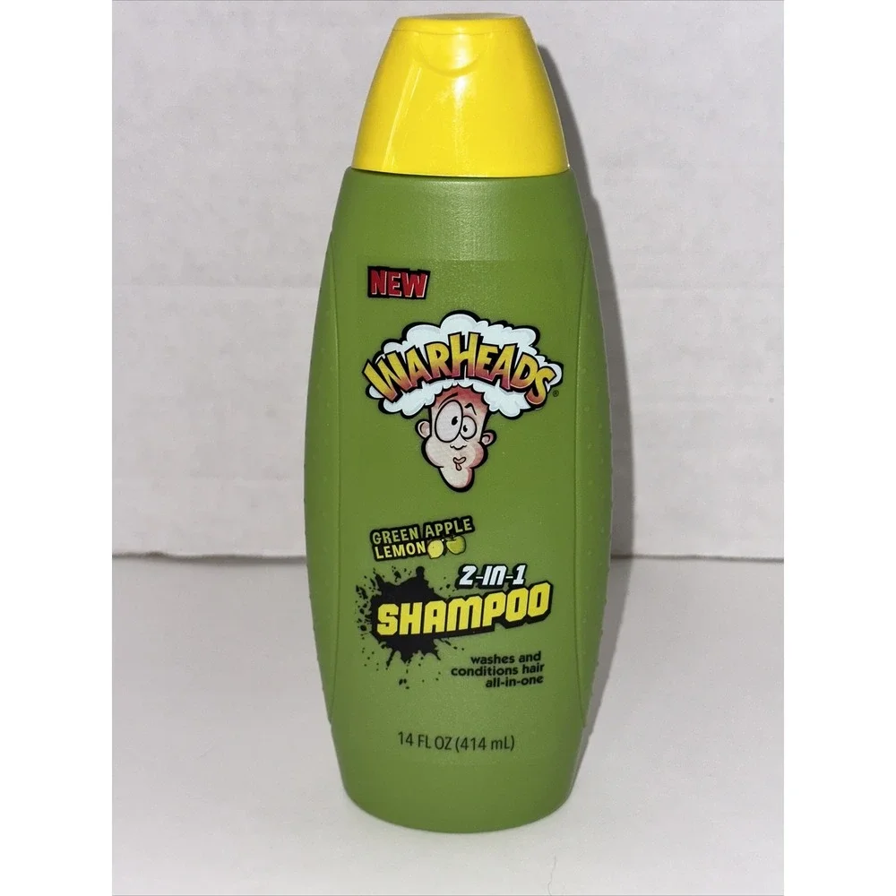 Warheads Green Apple Lemon 2-in-1 Shampoo and Conditioner 14oz Paraben Free